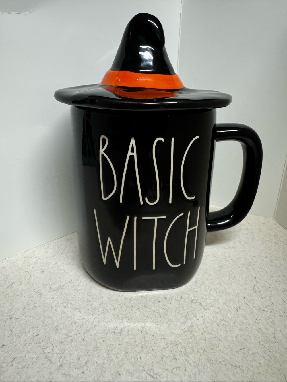 RAE DUNN Basic Witch Mug with witch hat topper